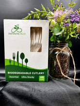 Load image into Gallery viewer, 2 for 1 Bundle Deal - 48ct Assorted Disposable Biodegradable Cutlery
